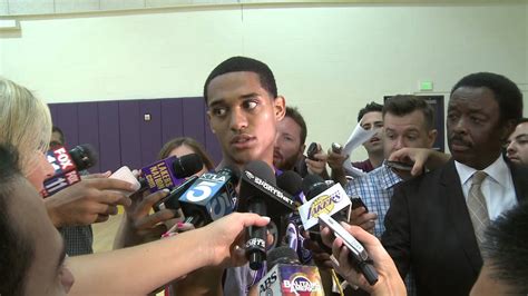 Lakers introduce FilAm Draft Pick Jordan Clarkson.